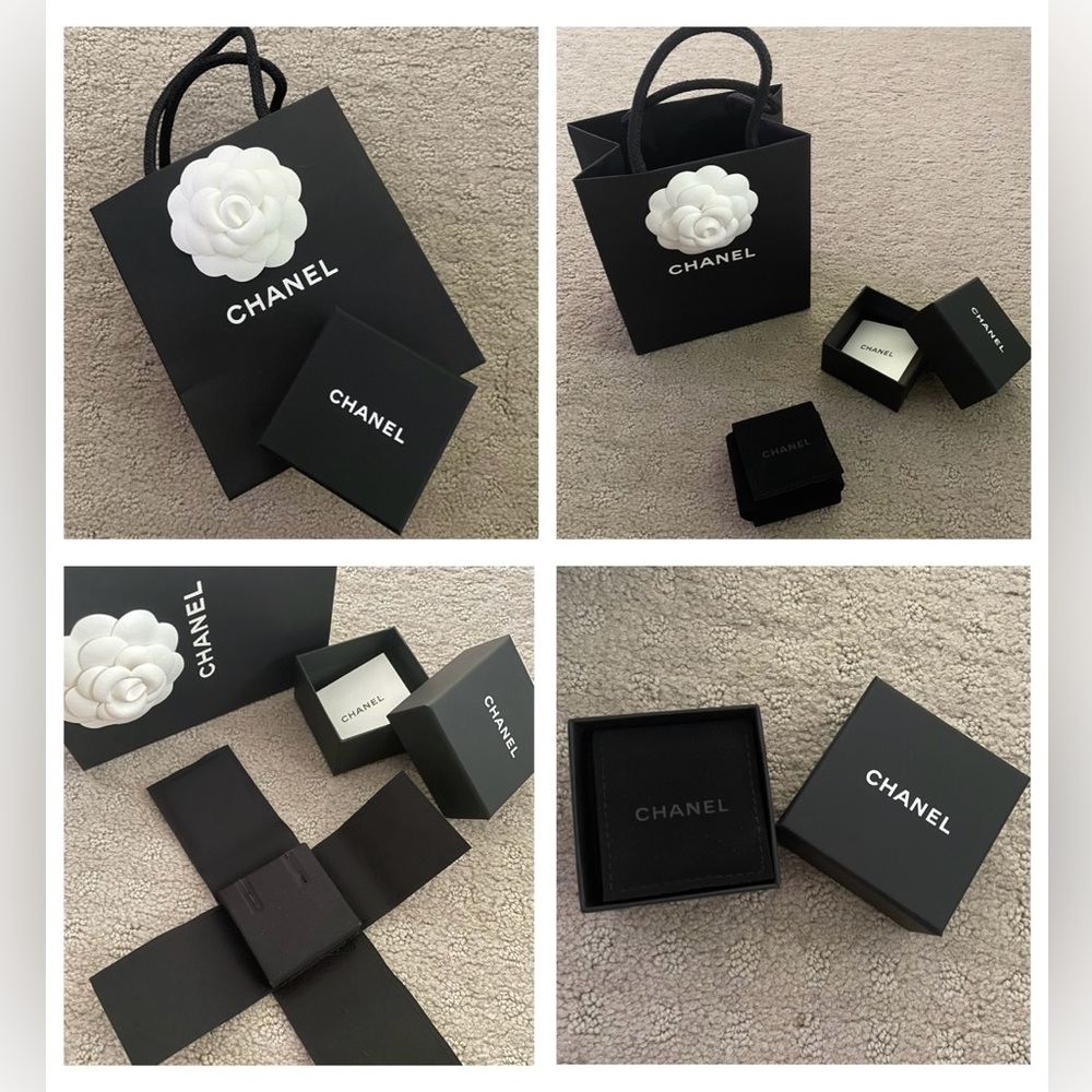 💯 Authentic CHANEL earrings box set